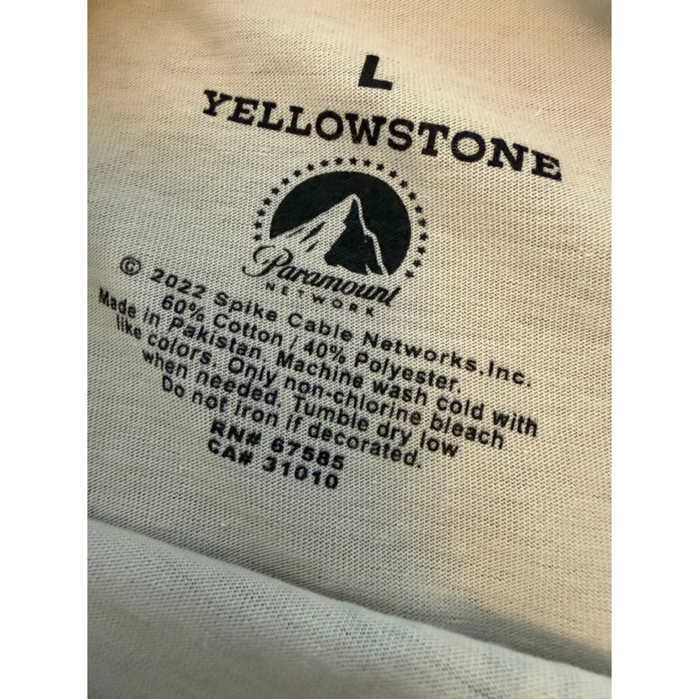 Yellowstone Dutton Ranch Graphic T Shirt Womens Large Western Cowboy TV Show Tee - Picture 7 of 8